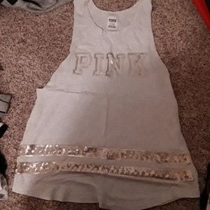 Pink Muscle Tank Top